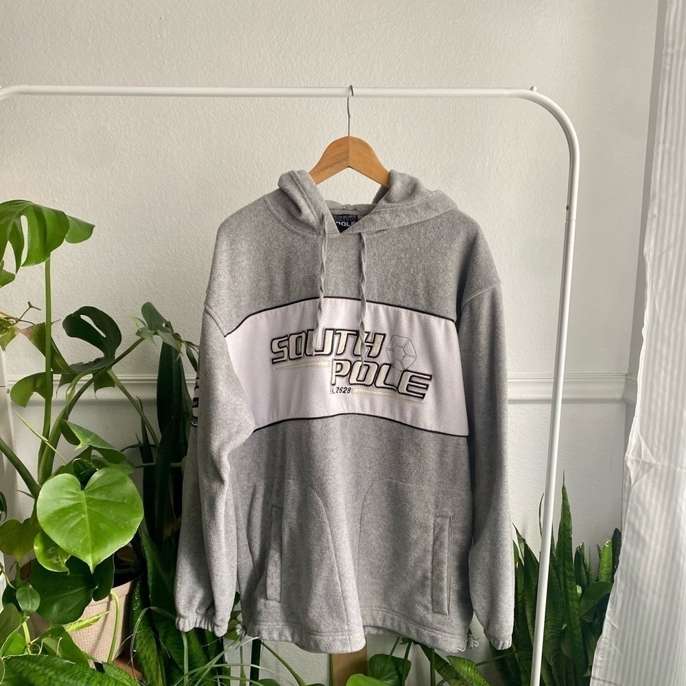 SouthPole Heavy Duty Fleece Hoodie Size L y2k Oversized